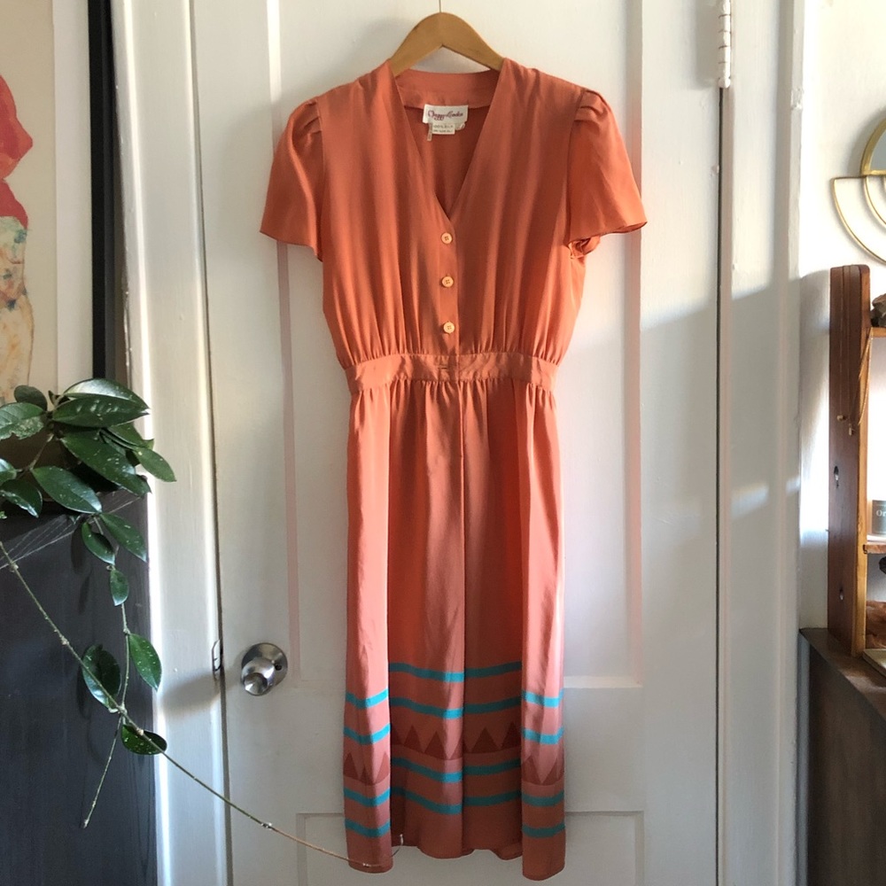 50s vintage silk dress